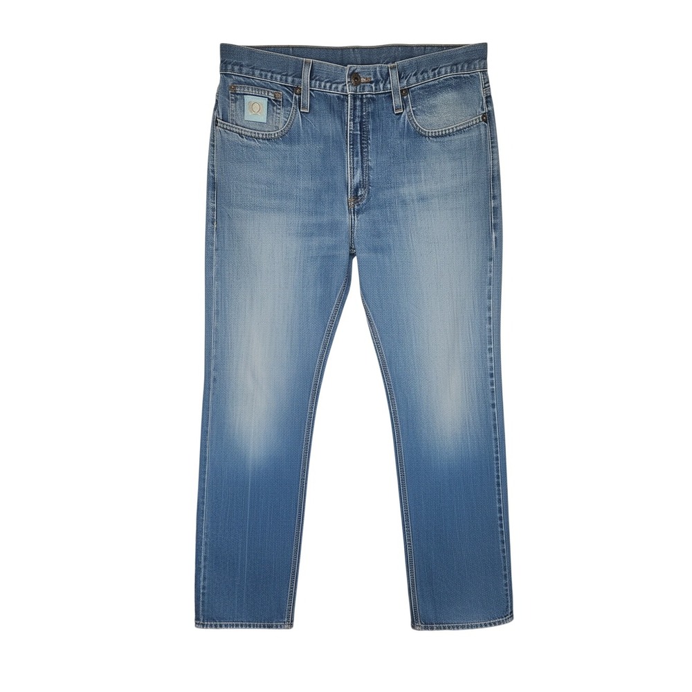 Cinch Jeans 38x38 Blue Denim Straight Leg Western Workwear Distressed MB98034
